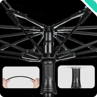 Haloblk Windshield Sun Shade Umbrella