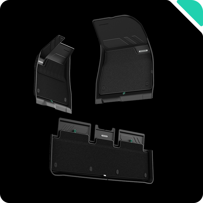 Haloblk Floor Mats- Model 3 Highland