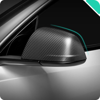 Haloblk Carbon Fiber Side Mirror Caps (Pair)
