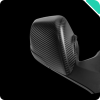 Haloblk Carbon Fiber Side Mirror Caps (Pair)