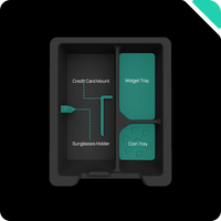 Haloblk Center Console Organiser