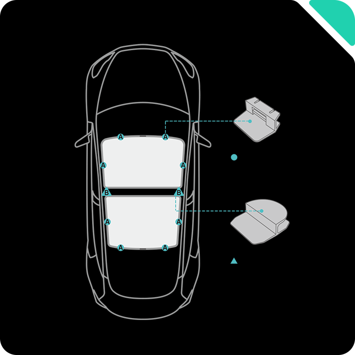 Haloblk Glass Roof Sunshade