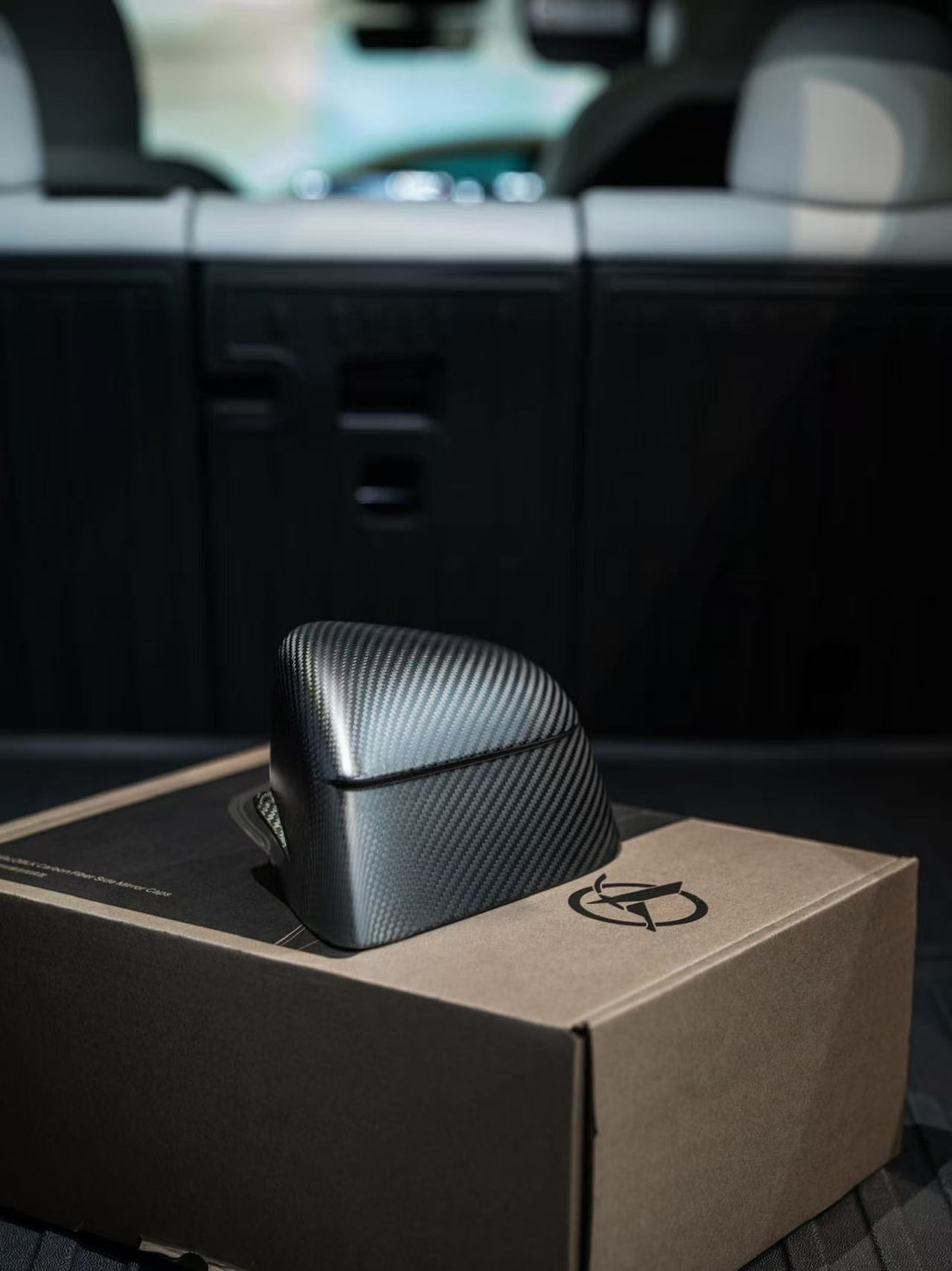 Haloblk Carbon Fiber Side Mirror Caps (Pair)