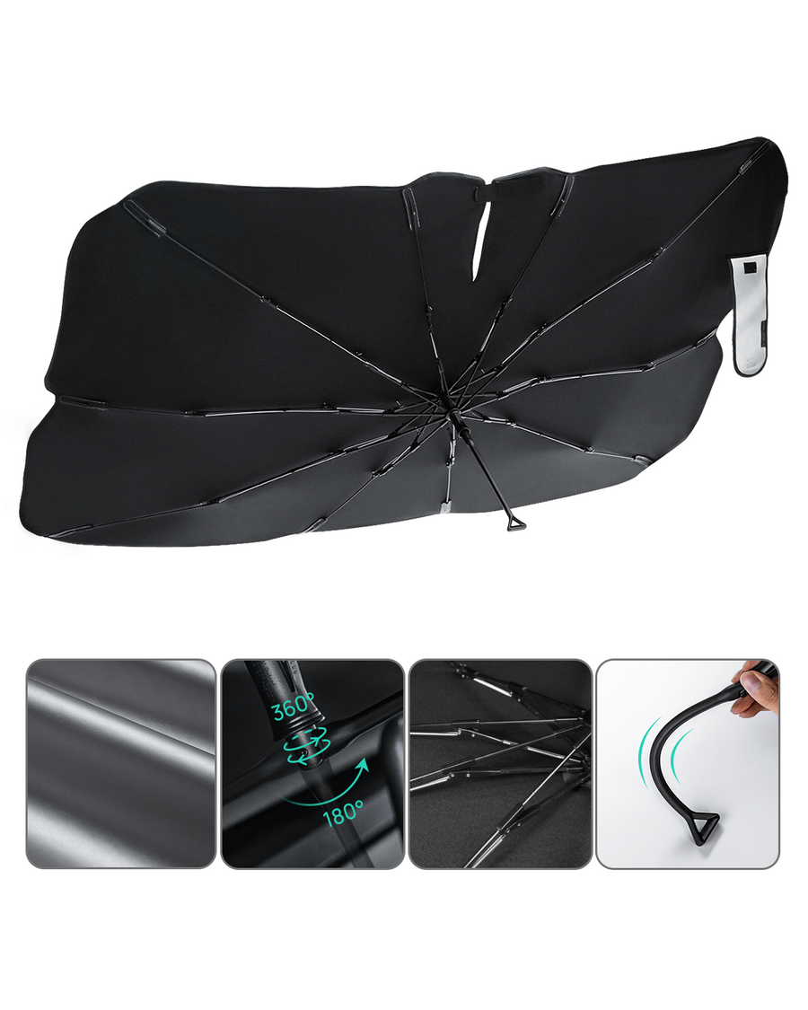 Haloblk Windshield Sun Shade Umbrella