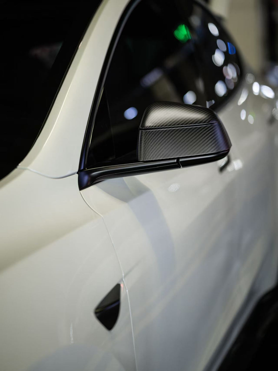 Haloblk Carbon Fiber Side Mirror Caps (Pair)