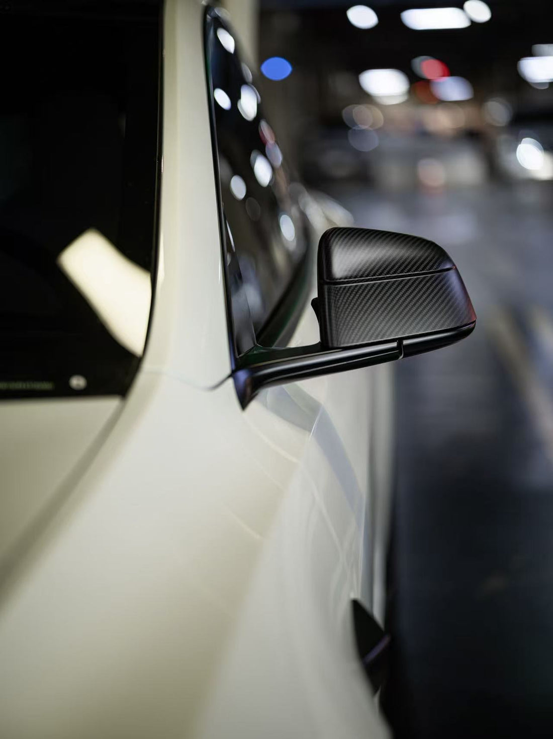 Haloblk Carbon Fiber Side Mirror Caps (Pair)