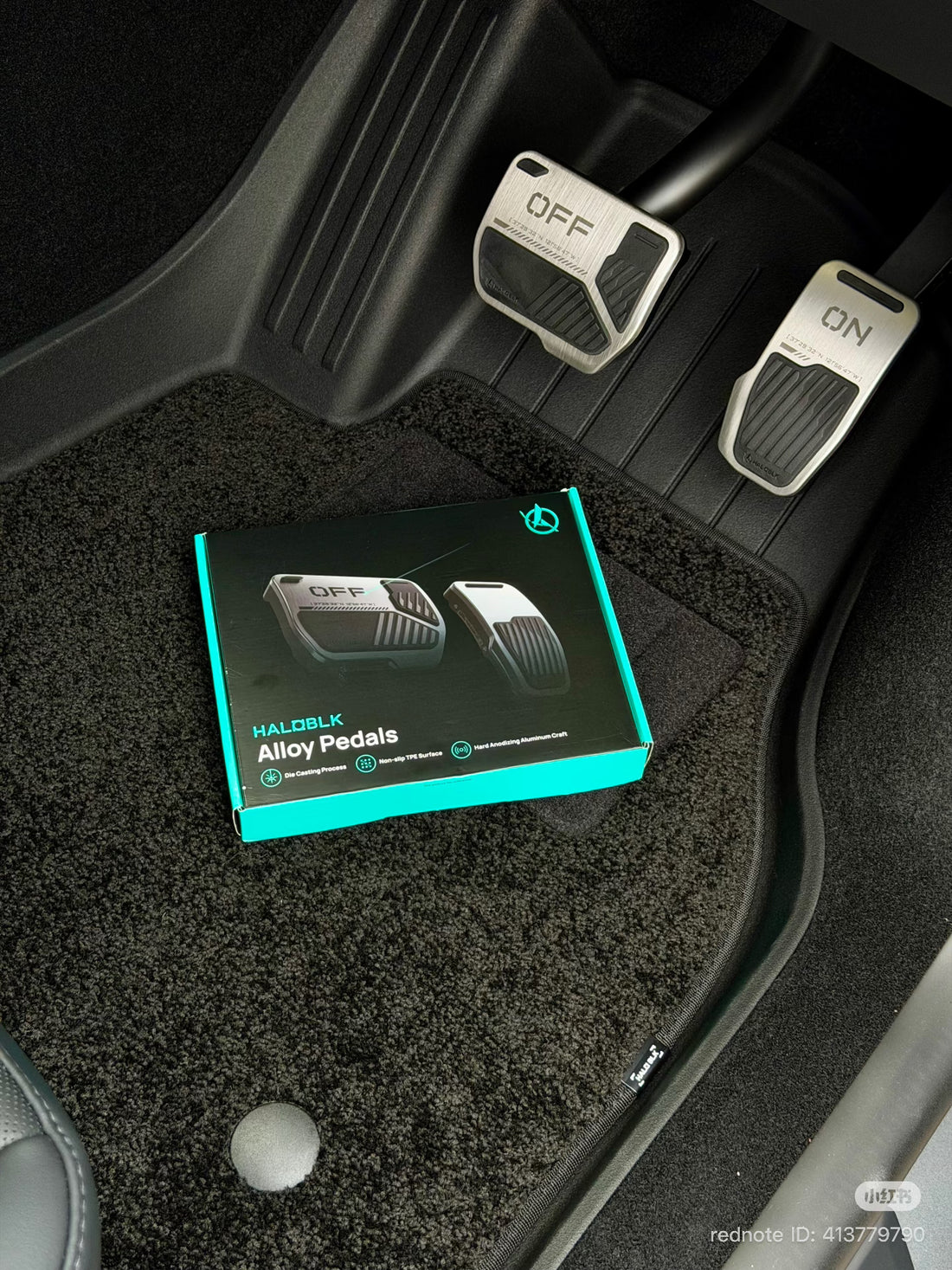 Haloblk Alloy Foot Pedals 2.0 (2021-2026 Model 3/Y/YL)
