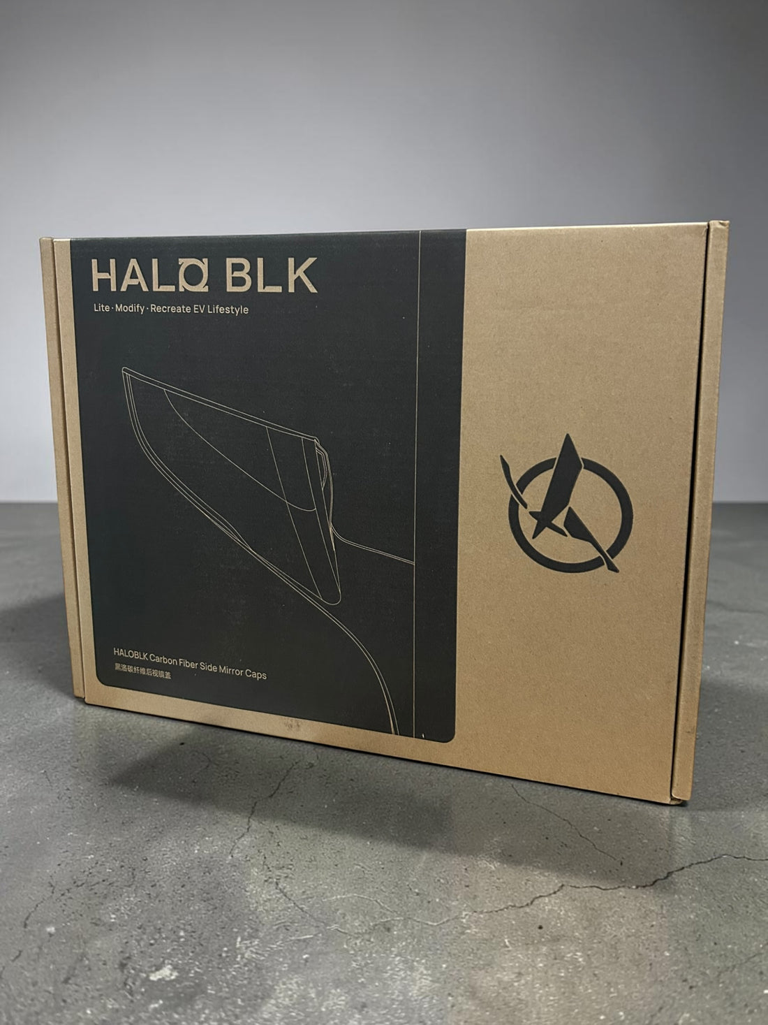 Haloblk Carbon Fiber Side Mirror Caps (Pair)