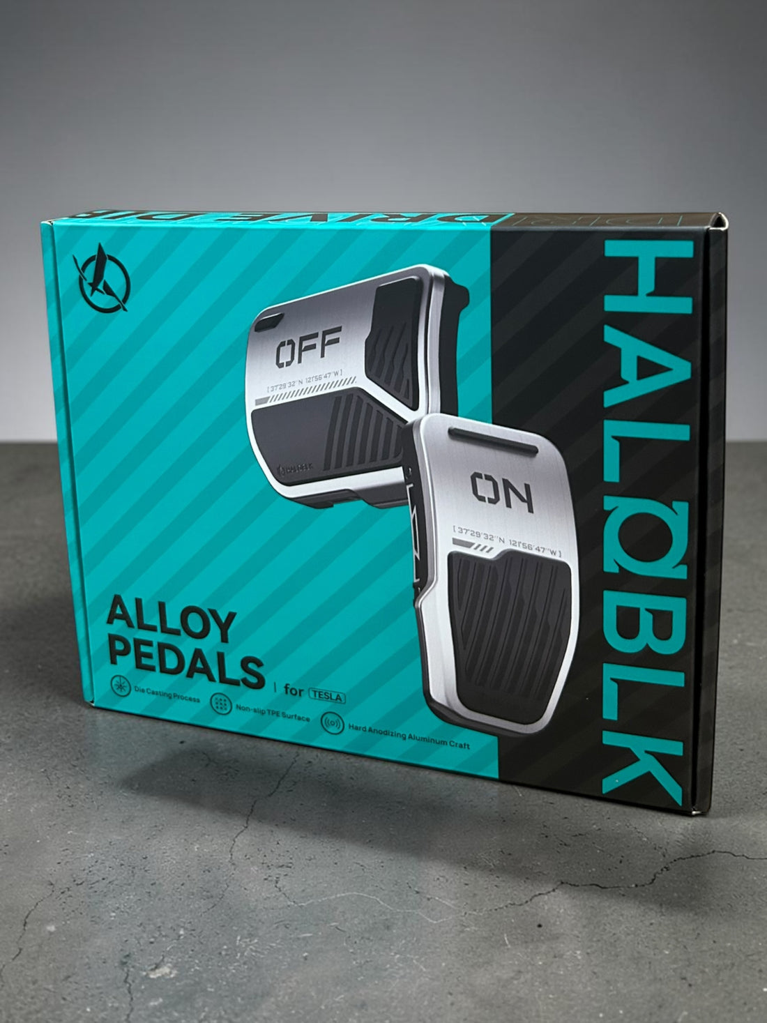 Haloblk Alloy Foot Pedals 2.0 (2021-2026 Model 3/Y/YL)