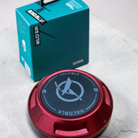 HALODISC Centre Cap - Metallic Red/Silver-set of 4 caps
