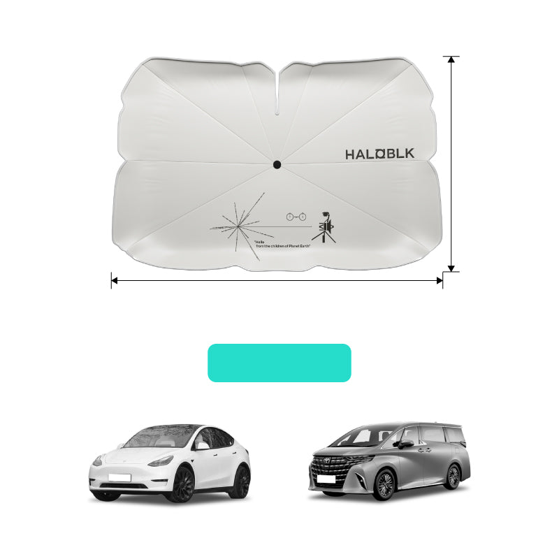 Haloblk Windshield Sun Shade Umbrella