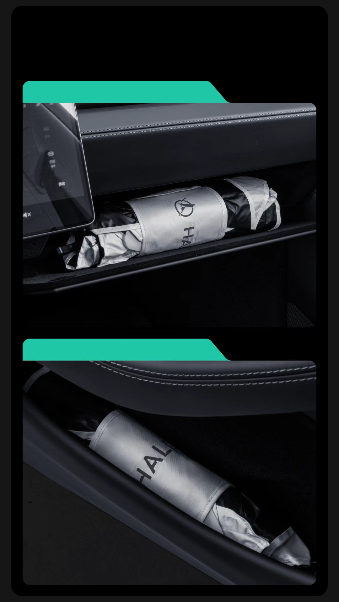 Haloblk Windshield Sun Shade Umbrella